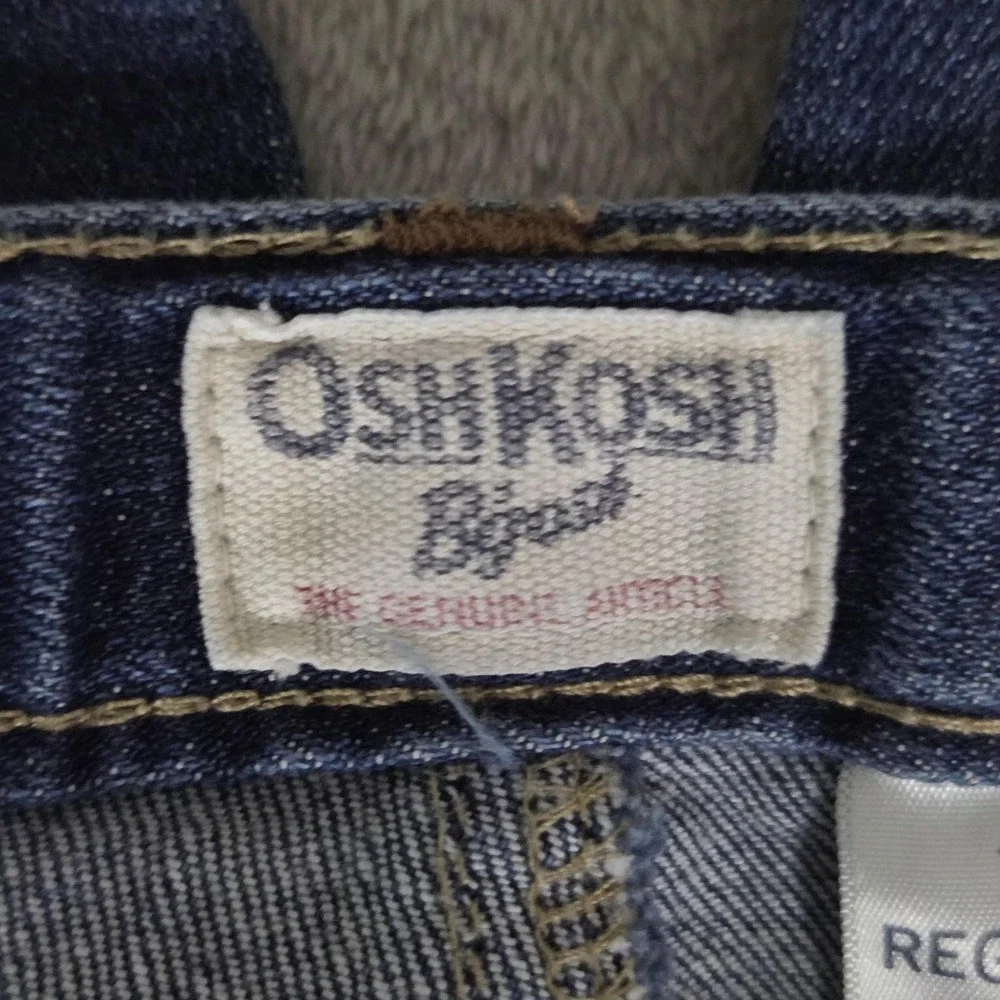 OshKosh B'gosh Jeans Girls 12 Blue Skinny Stretch Denim Embroidered Pocket
